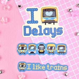 Stickers amoureux des trains