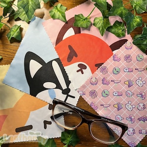 Peeking Omu & Friends Microfiber Cloth