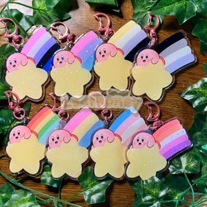 Kirby LGBTQ+ Acrylic Charm