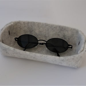 Brillenablage Filzkörbchen Brillenaufbewahrung Brillenhalter praktisch ein schönes Geschenk für Brillenträger image 2