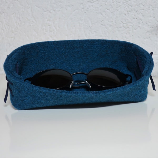 Brillenablage Filzkörbchen Brillenaufbewahrung Brillenhalter - praktisch - ein schönes Geschenk für Brillenträger