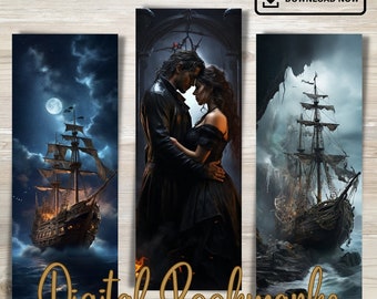 Pirate Lovers Bookmarks Dark Romance Lovers Digital Bookmarks Digital Printable Bookmarks | Digital Bookmark | Instant Download