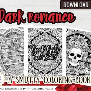 Dark Romance A Smutty Coloring Book Digital Good Girl Adult Digital Printable Coloring Sheets Digital Coloring Pages Instant Download