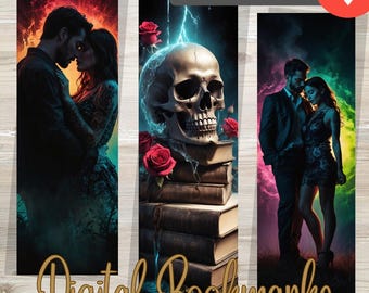 Instant Download Bookmarks Dark Romance Lovers Digital Bookmarks Digital Printable Bookmarks | Digital Bookmark | Instant Download