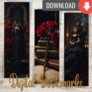 Instant Download bladwijzers Dark Romance Lovers digitale bladwijzers Digitale afdrukbare bladwijzers | Digitale bladwijzer | Direct downloaden