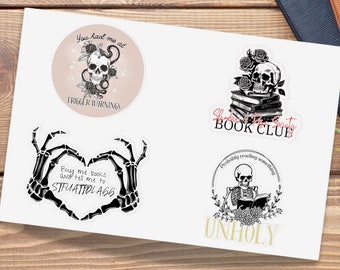 Stickerpakket Dark and Alluring - stickervel Gothic Romance, Skulls and Forbidden Desires set
