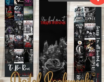 Instant Download Bookmarks Dark Romance Lovers Digital Bookmarks Digital Printable Bookmarks | Digital Bookmark | Instant Download