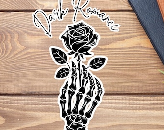 Dark Romance Rose Adesivo Bookish Book Lover Tablet Acessório