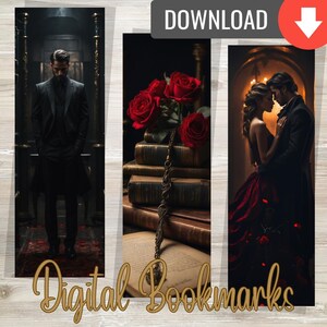 Instant Download bladwijzers Dark Romance Lovers digitale bladwijzers Digitale afdrukbare bladwijzers | Digitale bladwijzer | Direct downloaden