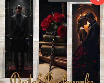 Instant Download Bookmarks Dark Romance Lovers Digital Bookmarks Digital Printable Bookmarks | Digital Bookmark | Instant Download