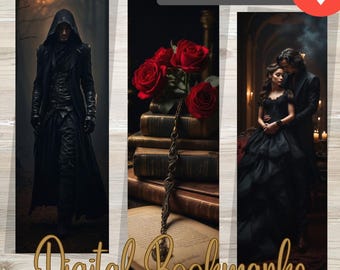 Instant Download Bookmarks Dark Romance Lovers Digital Bookmarks Digital Printable Bookmarks | Digital Bookmark | Instant Download