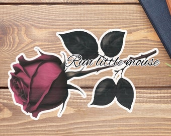 Dark Romance Haunting Adeline Inspired Run Little Mouse Stickers Bookish Book Lover Tablet Accessory Smut Reader Spicy Book Lover