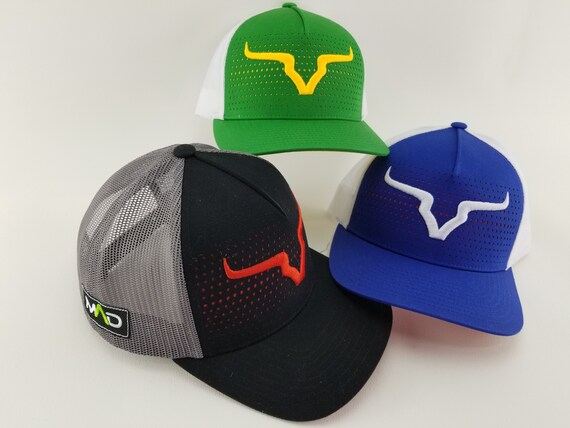 bull riding caps