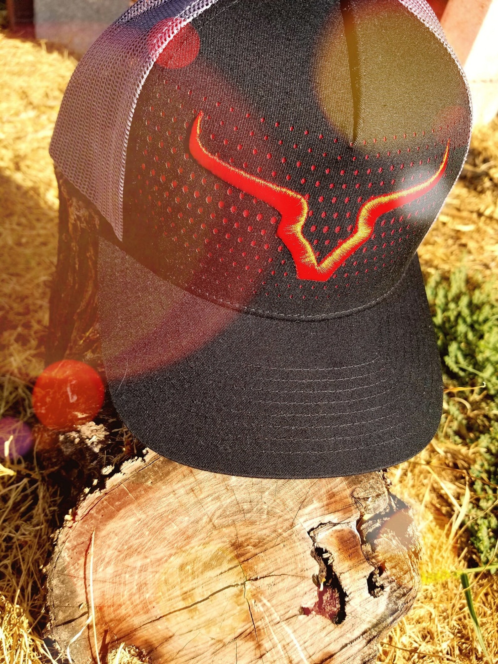 MAD Bull Horns hat western hat trucker hat bull rider Etsy