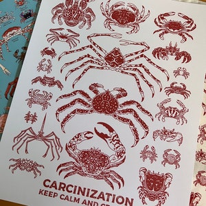 CARCINIZATION Keep Calm Crab On Print