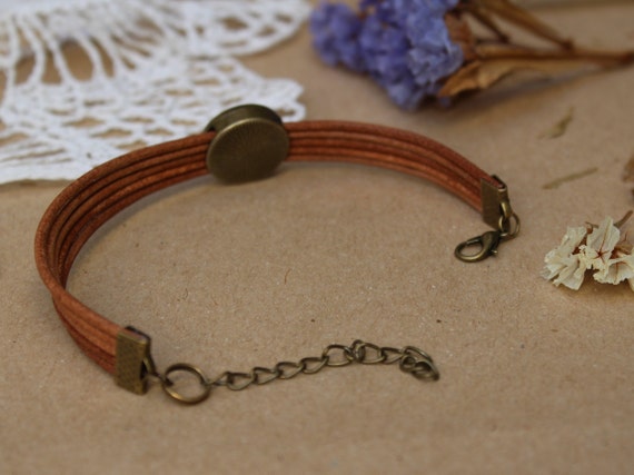 Forget me not Bracelet Blue Flowers Chain Bracelet Real Pressed Flower Resin Forget me not Turquoise Bracelet for teen Friendship jewelry