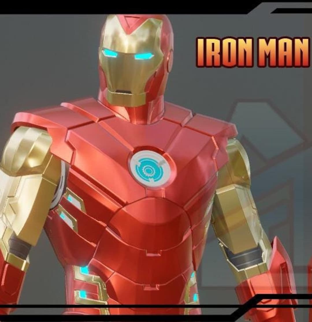 Iron Man VR SUIT (PS4 Game) FOAM Pepakura Files - Main Image