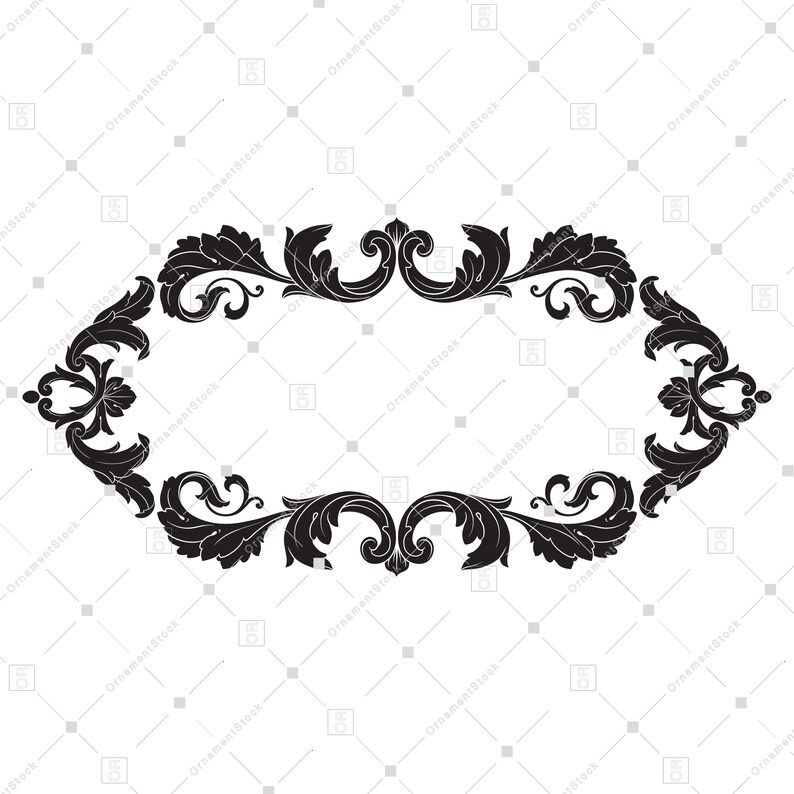 Download Mailbox Monogram Frame SVG Border svg Banner svg Flourish ...