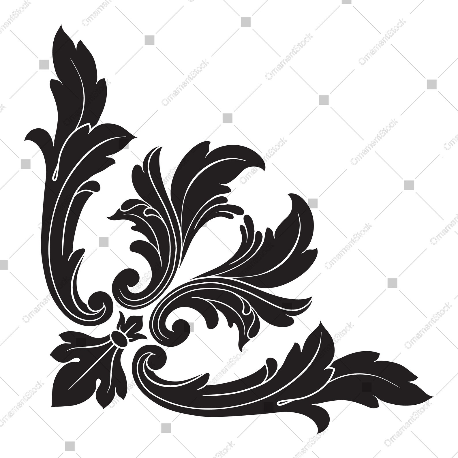 Download Corner svg Ornament svg Decor svg Ornate corner svg | Etsy