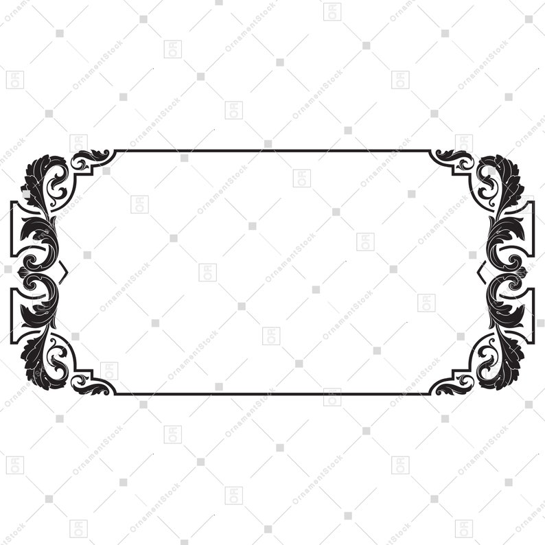 Download Mailbox Monogram Frame SVG Border svg Banner svg Flourish ...