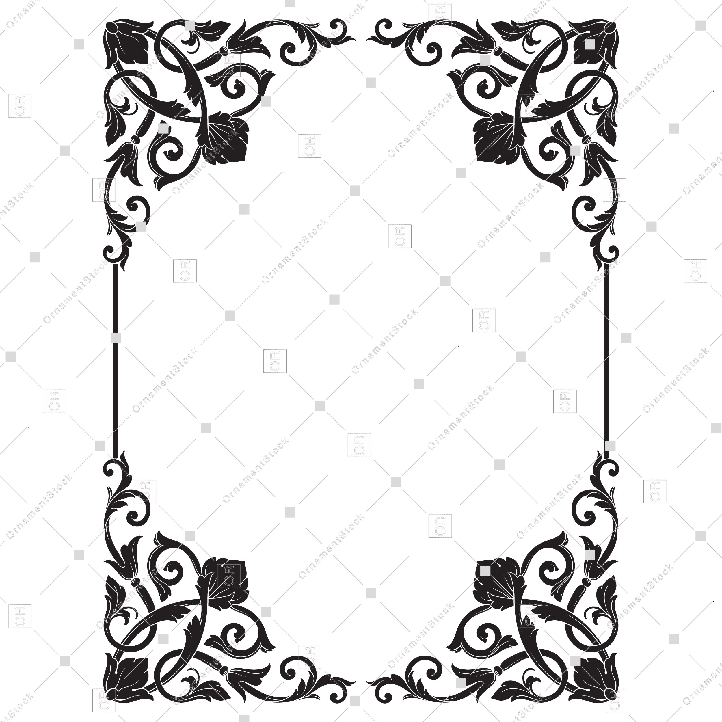 Decorative Border Svg, Frame Clipart Svg, Digital Frames Svg