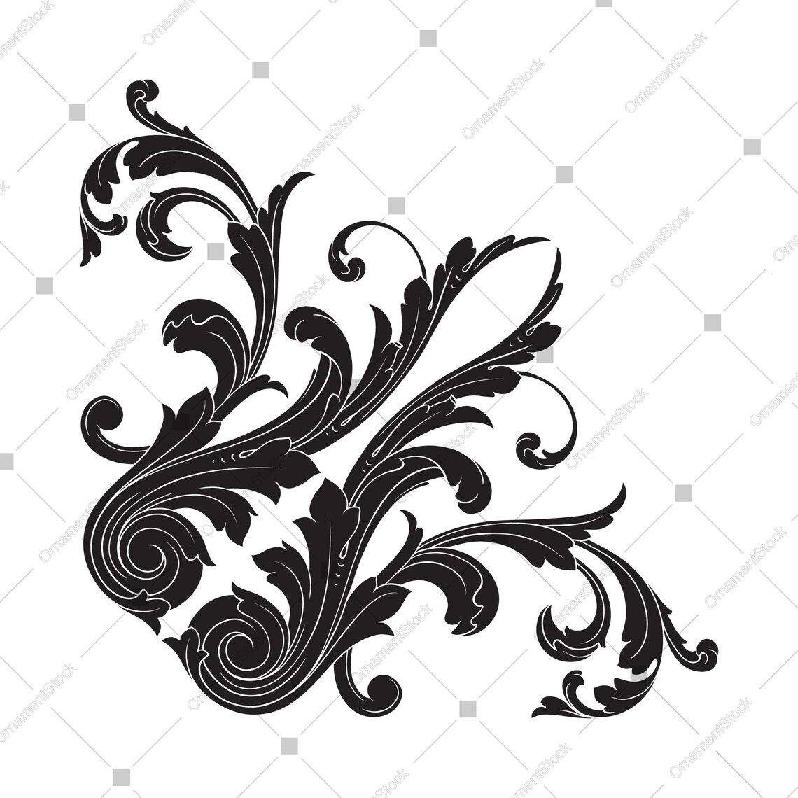 Download Corner svg Ornament svg Decor svg Ornate corner svg | Etsy