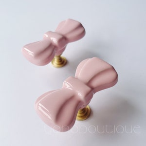 Bow Ceramic Knob Cabinet Pull Drawer Knob Dresser Pull Knob Handle Kitchen Knob Pull Cabinet Pull Hardware BHK667