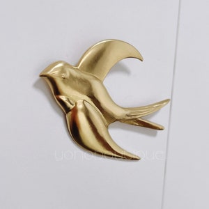 Bird Solid Brass Knob Cabinet Pull Drawer Knob Dresser Pull Knob Handle Kitchen Knob Pull Cabinet Pull Hardware BHK870