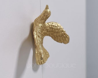 Messing Vogel Knauf: Möbelknauf, Möbelknauf, Küchenbeschläge -BHK851