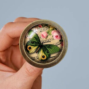 Butterfly Glass Knob Dome Cabo Knob Handmade Knob Drawer Knob Dresser Pull Knob Handle Cabinet Pull Hardware CAB027