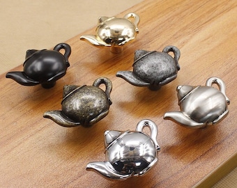 Vintage Teapot Metal Knob Cabinet Pulls Drawer Knob Dresser Pull Knobs Handles Kitchen Knobs Pulls Cabinet Pull Hardware BHK606