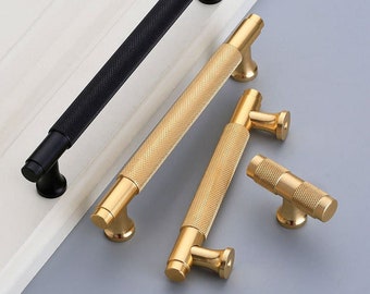 Black Gold Modern Style Pulls Gold Metal Drawer Knob Dresser Pull Knobs Kitchen Knobs Cabinet Pull Hardware BHK311