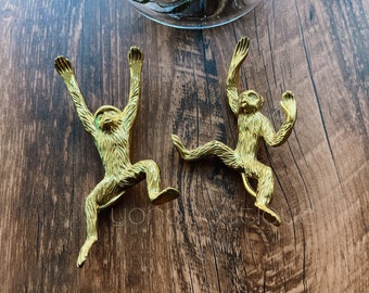 Unique Monkey Knob Solid Brass Knob Cabinet Pull Drawer Knob Dresser Pull Knob Handle Kitchen Knob Cabinet Pull Hardware BHK086