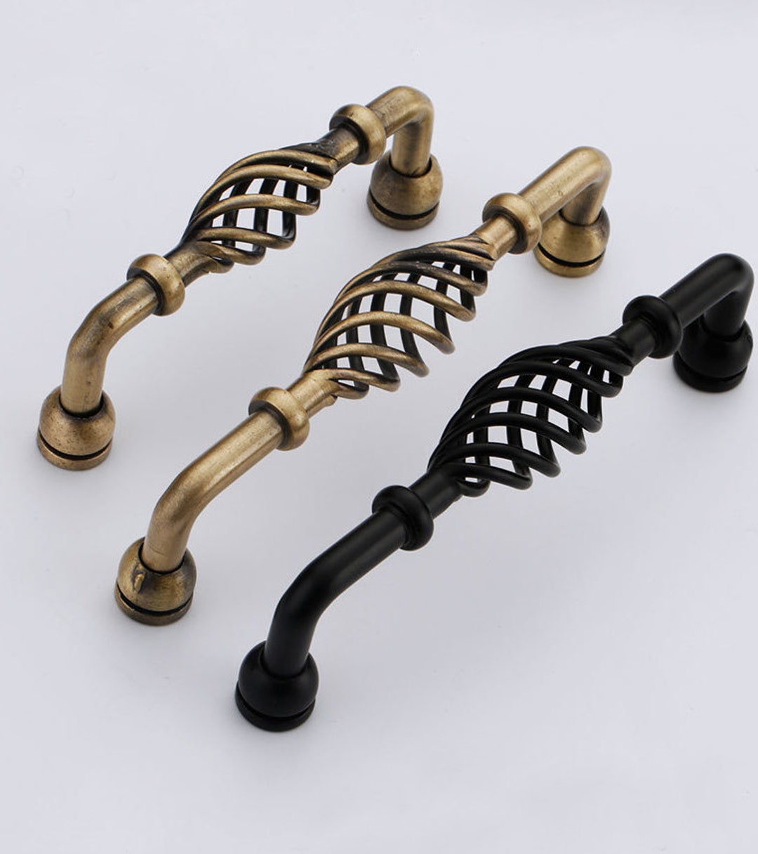 Birdcage Pulls Metal Drawer Knob Dresser Pull Knobs Kitchen