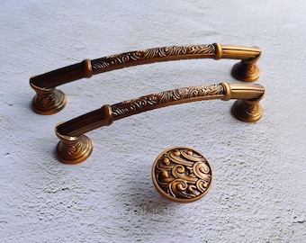 Vintage Oil Bronze Cabinet Pull: Zinc Alloy Dresser Knob -BHK974