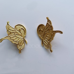 Butterfly Knob Solid Brass Knob Cabinet Pull Drawer Knob Dresser Pull Knob Handle Kitchen Knob Pull Cabinet Pull Hardware BHK149