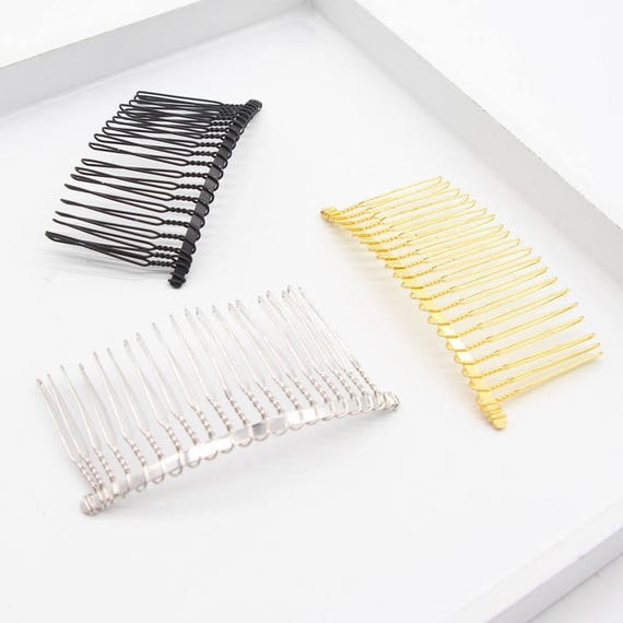 Set of 5 Hair Combs 80mm Metal Hair Combs Hair Accessories Etsy
