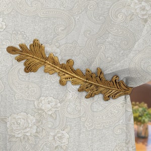 Leaf Curtain Hold backs Metal Wall Mounted Curtain Tie Backs Works Curtain Tie Back Wall Tie-back Hook QHK057