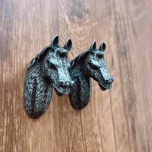 Horse Metal Knob Crystal Cabinet Pull Drawer Knob Dresser Pull Knob Handle Kitchen Knob Pull Cabinet Pull Hardware BHK502