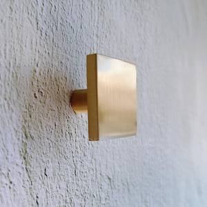 Quadrat Massiv Messing Knauf Runde Schrank Pull Schublade Knob Dresser Pull Küchen Knob Pull Schrank Pull Hardware BHK934