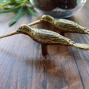 Bird Solid Brass Knob Cabinet Pull Drawer Knob Dresser Pull Knob Handle Kitchen Knob Pull Cabinet Pull Hardware BHK1064