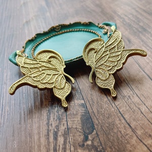 Butterfly Knob Solid Brass Knob Cabinet Pull Drawer Knob Dresser Pull Knob Handle Kitchen Knob Pull Cabinet Pull Hardware BHK149