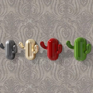 Cactus Metal Hook Wall Hook Hook Coat Hook Key Hook Towel Hook Wall Hanger QHK070