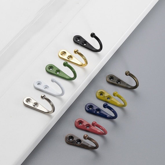 Metal Hook Mini Wall Hook Hooks Coat Hook Key Hooks Towel Hook Wall Hanger 6 Pieces QHK083 Etsy
