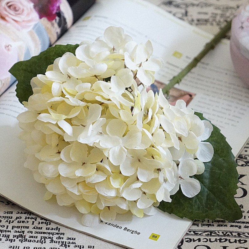 Artificial Hydrangea Artificial flowers Silk Hydrangea Floral Etsy