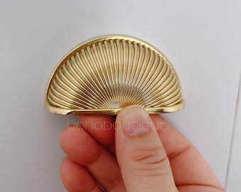 Uchwyt z litego mosiądzu: Gałka do szuflady szafki kuchennej (3,15") - BHK175