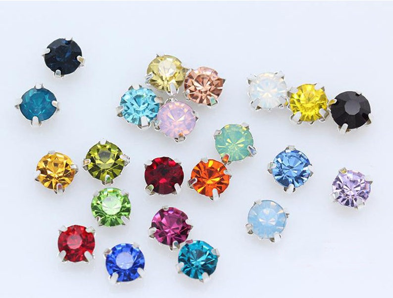 Sew on Glass Beads Crystal Flatback Strass Sewing Rhinestones | Etsy