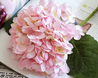 Künstliche Blume Kunststoff Simulation Fälschung Hortensie Seide Knospen 