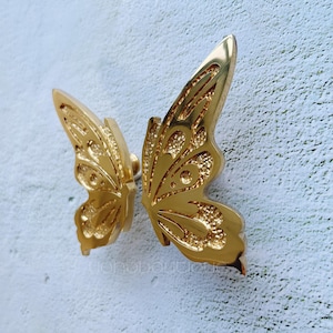 Butterfly Solid Brass Knob Cabinet Pull Drawer Knob Dresser Pull Knob Handle Kitchen Knob Pull Cabinet Pull Hardware BHK1039