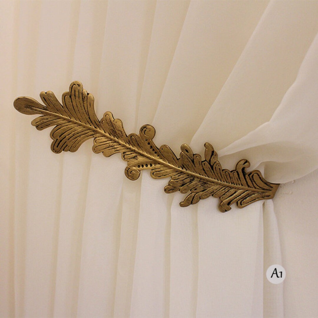 Leaf Curtain Hold Backs Metal Wall Mounted Curtain Tie Backs Works